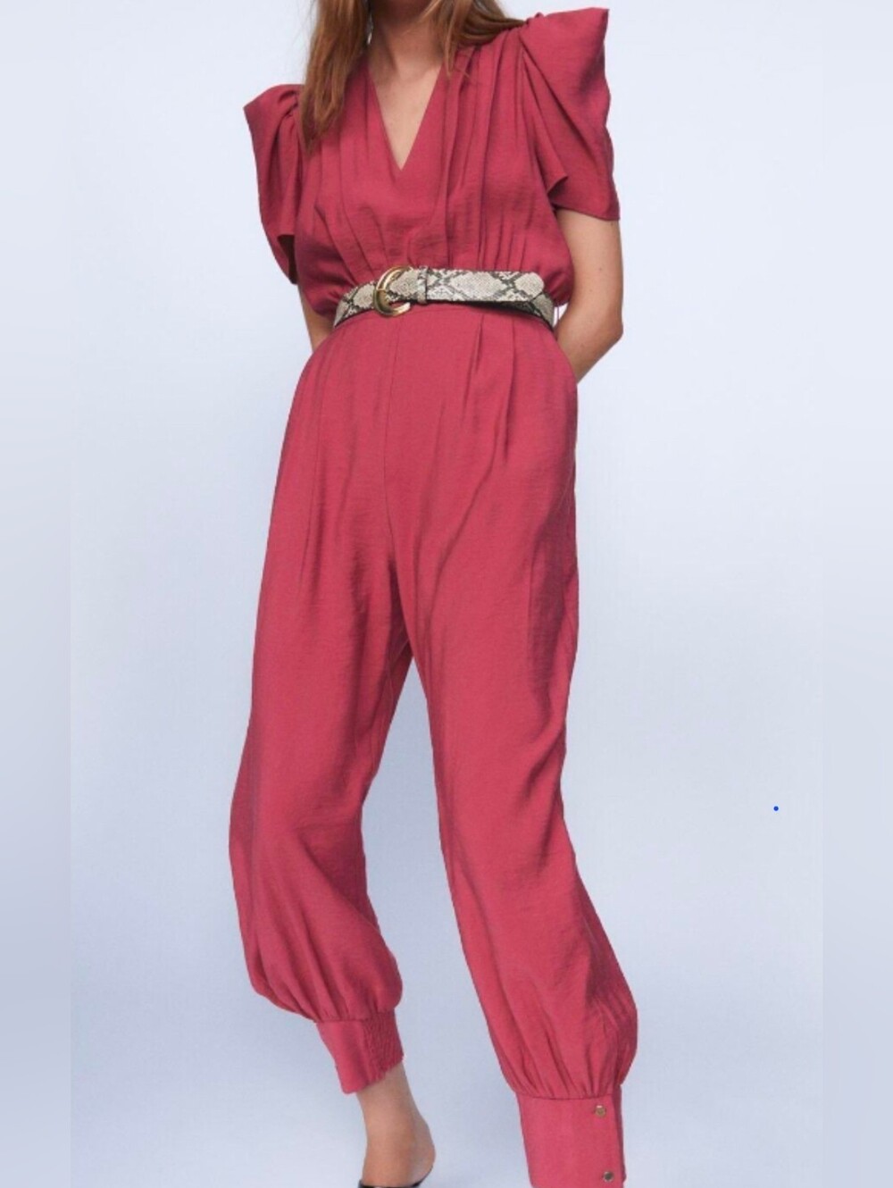 Zara Dark Pink Jumpsuit